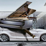 Пианино упало на BMW
